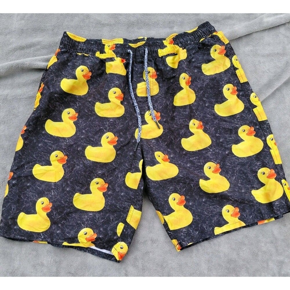 Neff - Rubber Duck Board Shorts Drawstring Boy’s Size Large